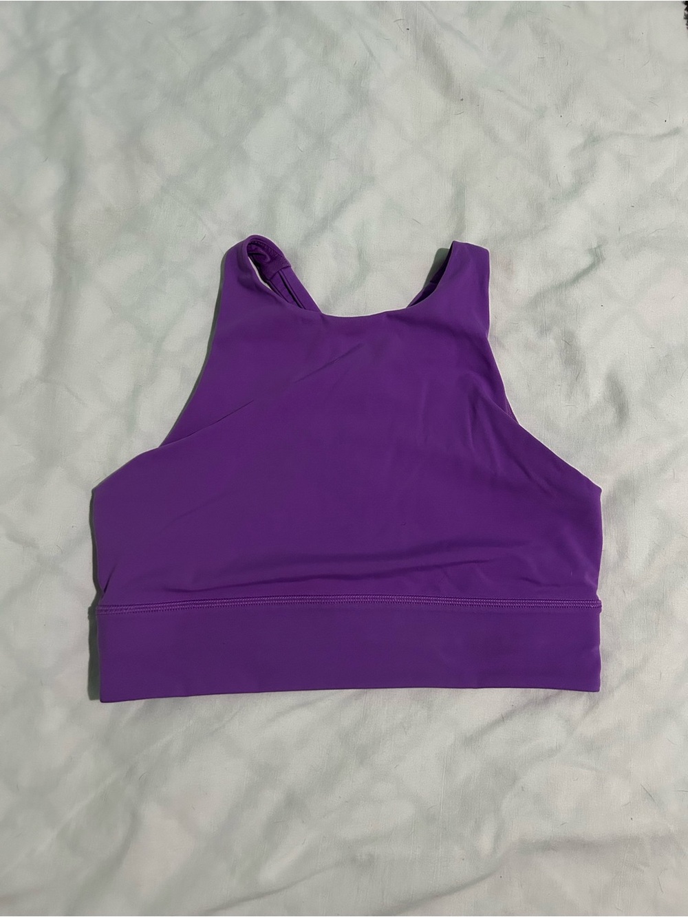 Purple High-Neck Sports Bralette